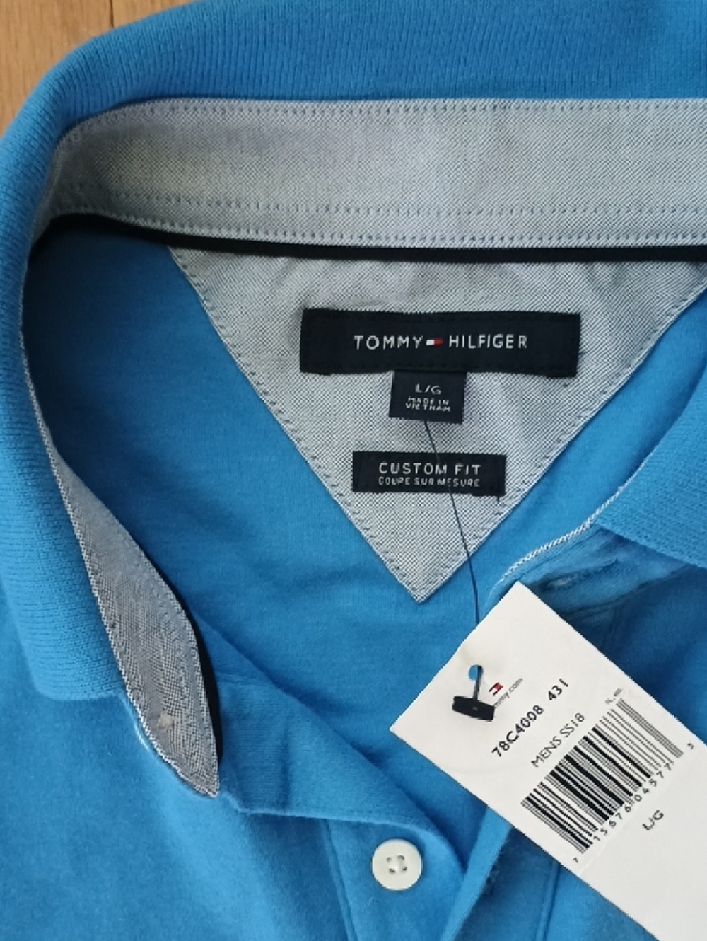 Tommy Hilfiger Men's Bright Blue Polo Shirt - Picture 2 of 4